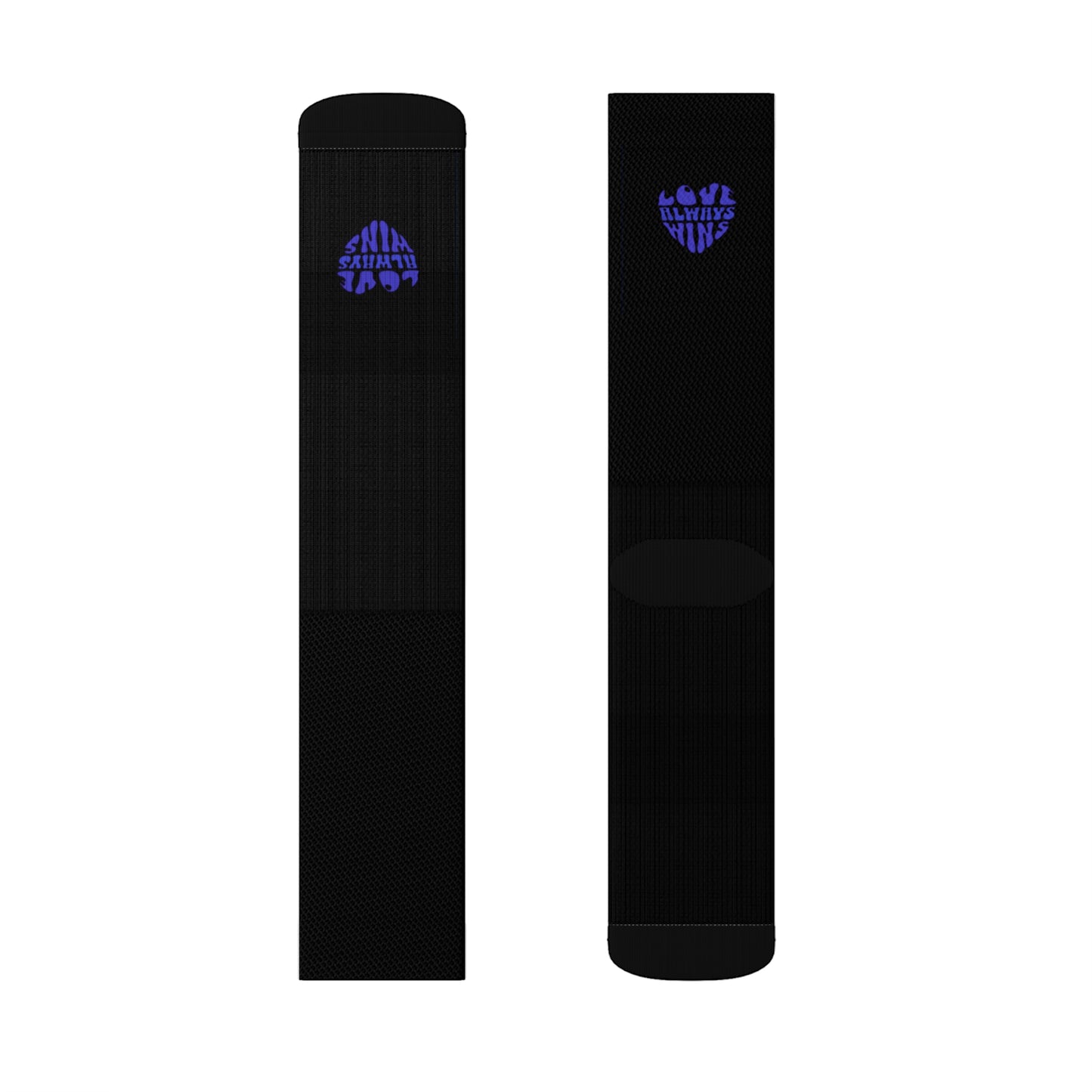 Sublimation Mid-calf black Socks