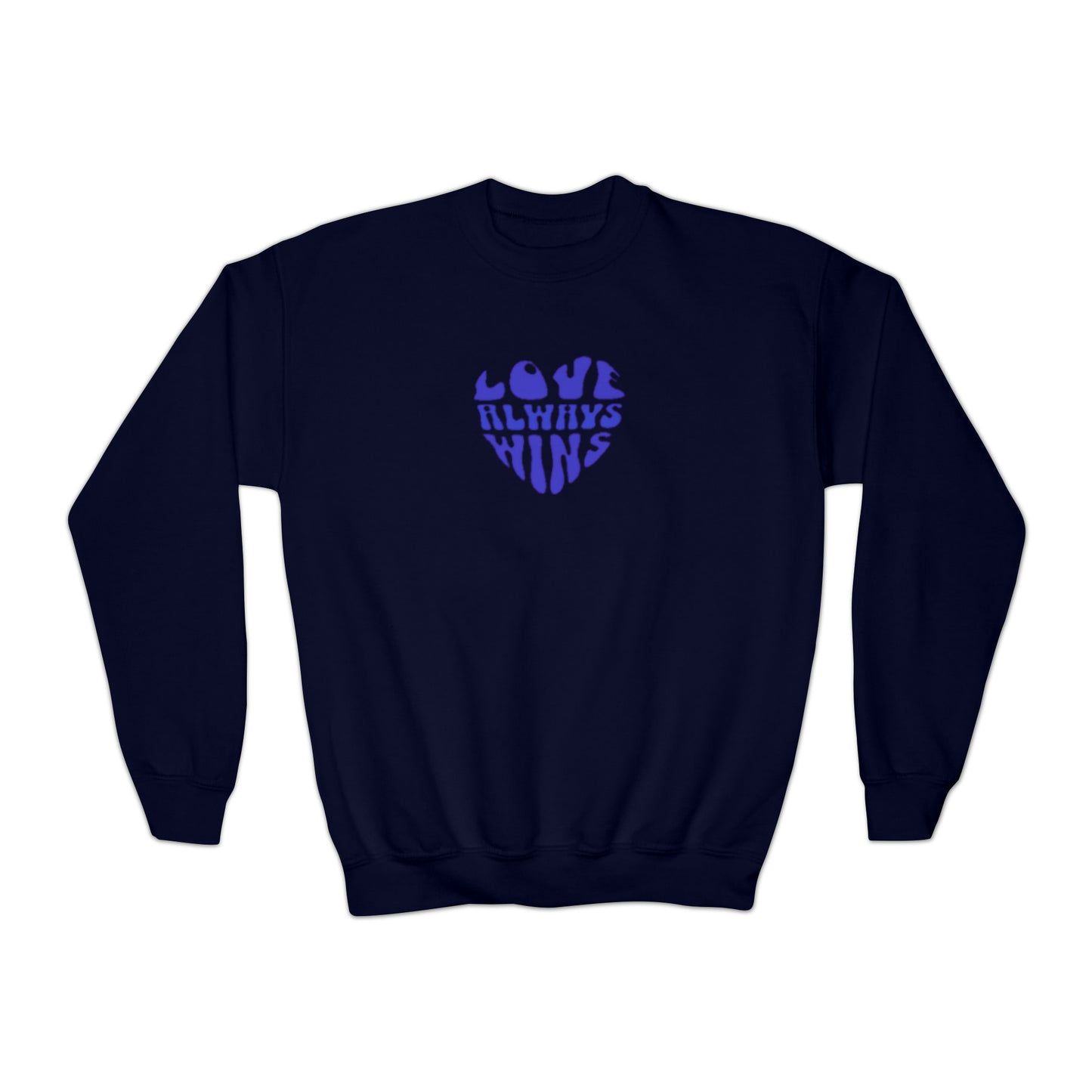 Youth Blue heart Sweatshirt