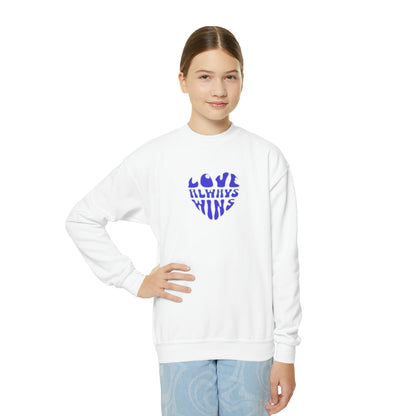 Youth Blue heart Sweatshirt