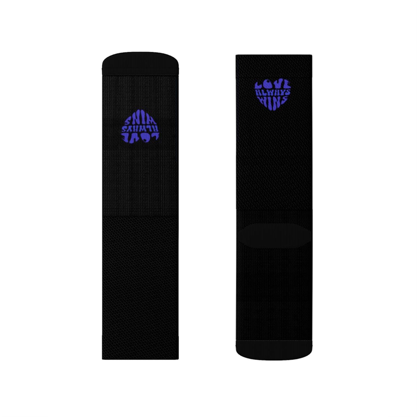 Sublimation Mid-calf black Socks
