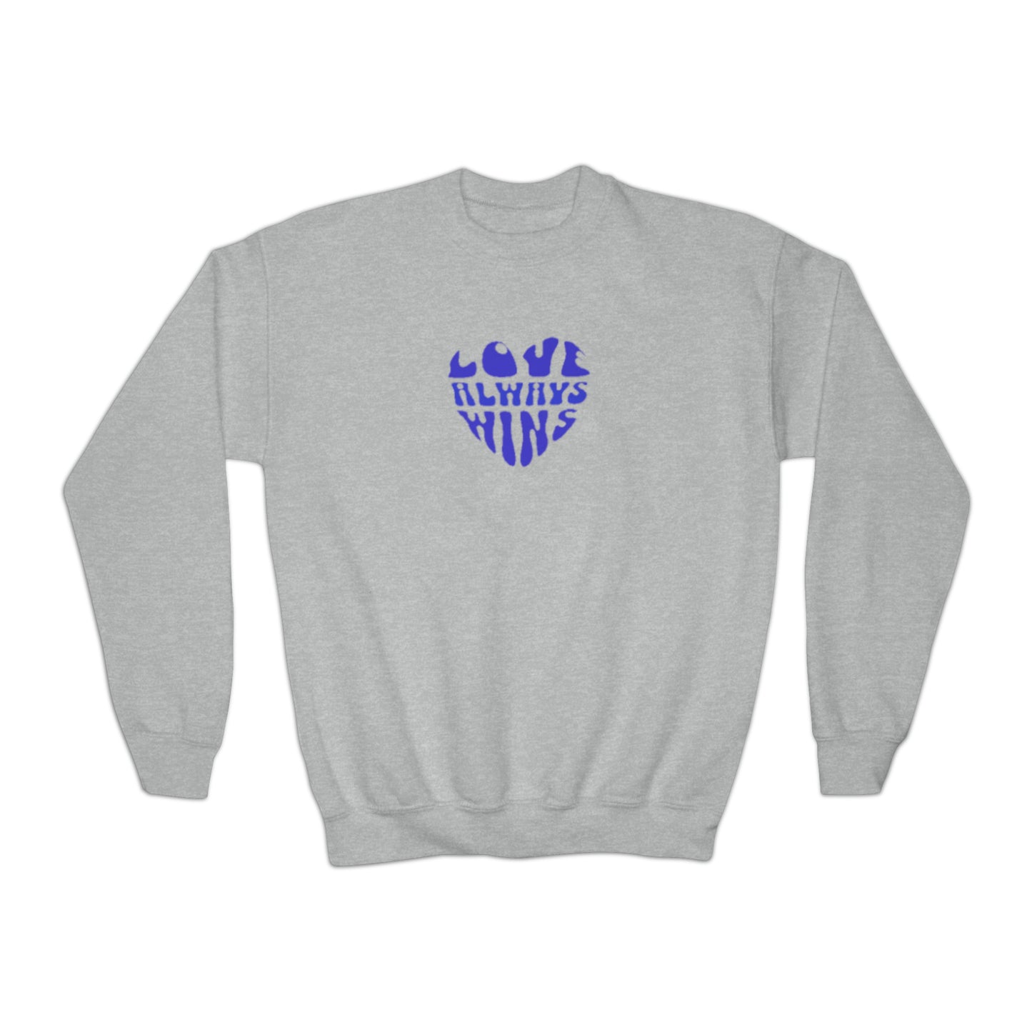 Youth Blue heart Sweatshirt