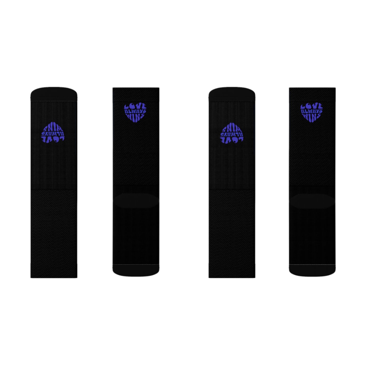 Sublimation Mid-calf black Socks