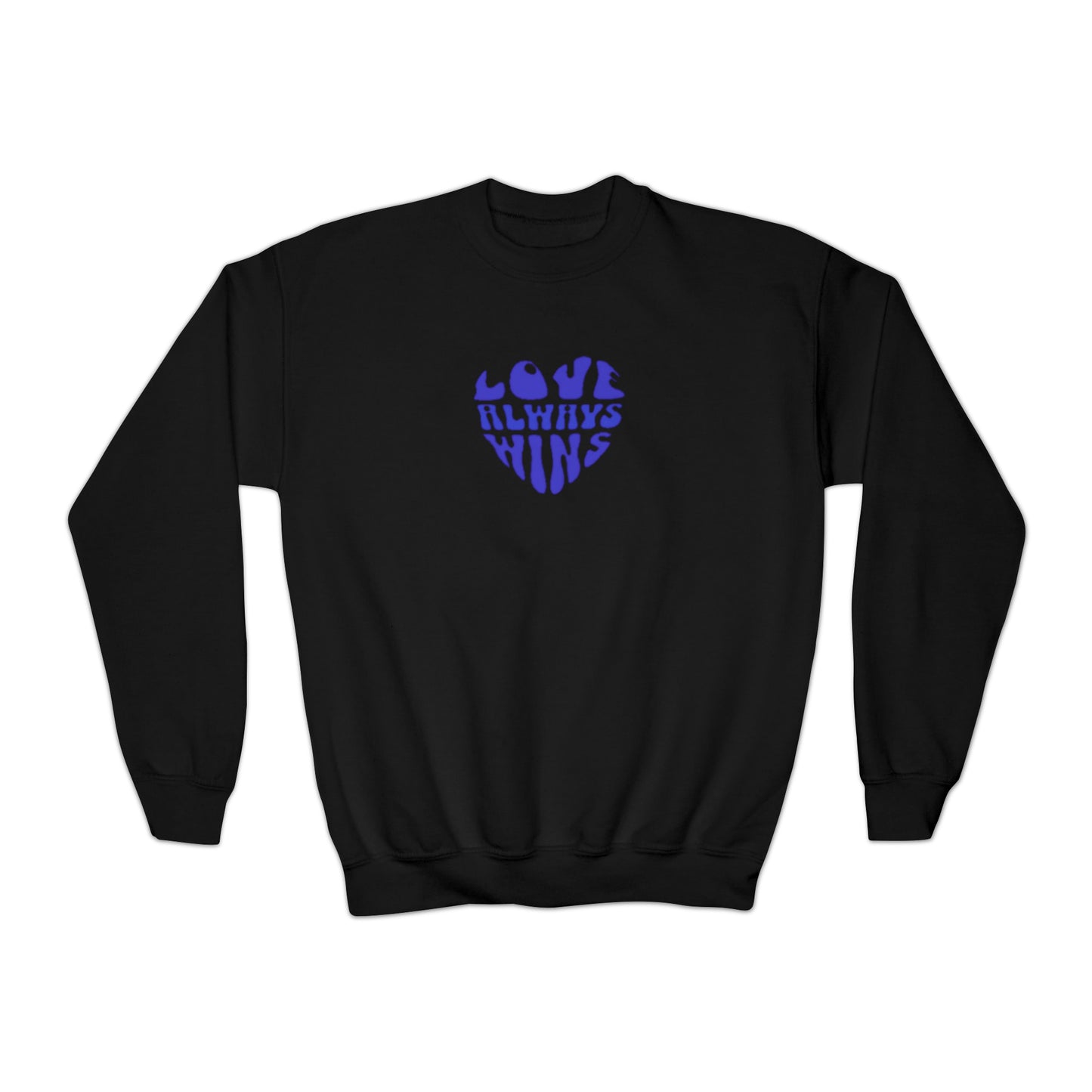 Youth Blue heart Sweatshirt