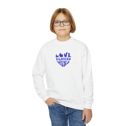 Youth Blue heart Sweatshirt