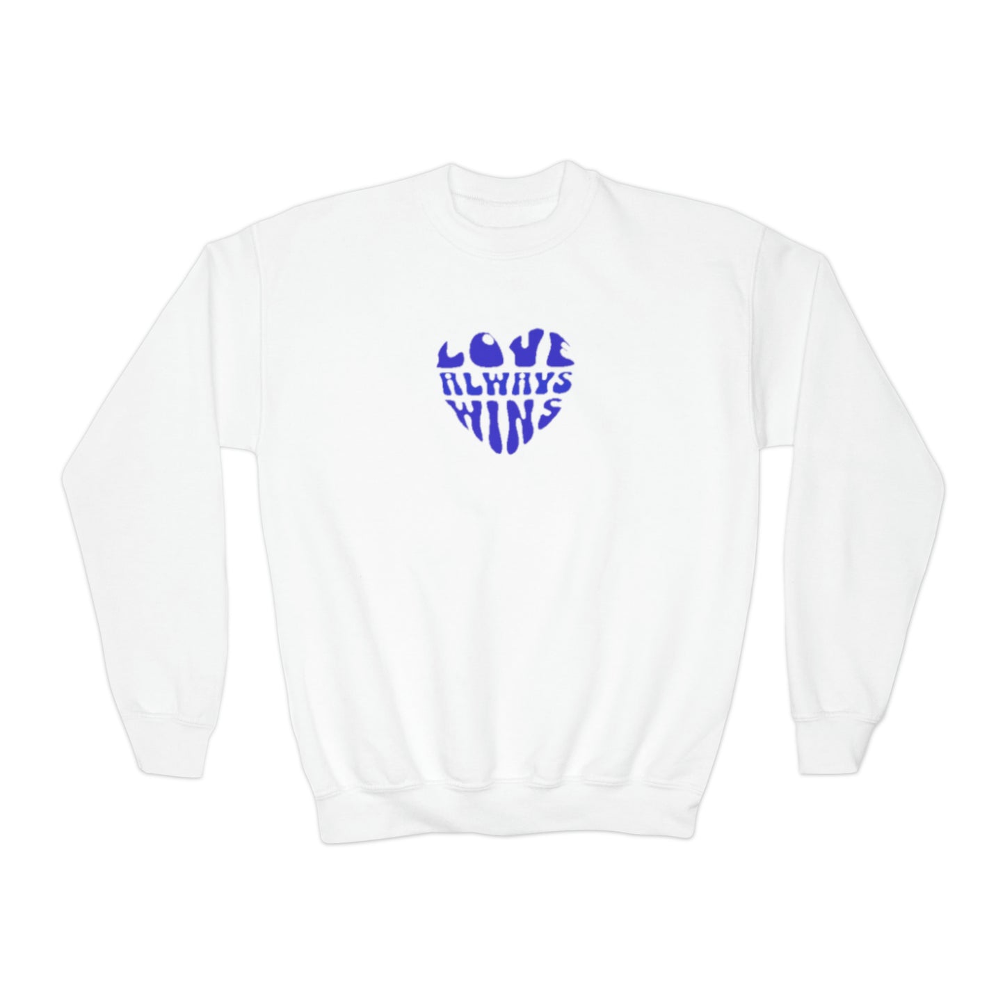 Youth Blue heart Sweatshirt