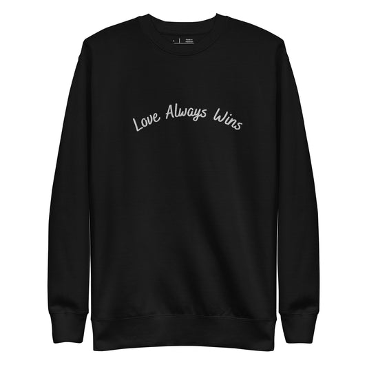 Love Always Wins Women Embroidered  Sweatshirt