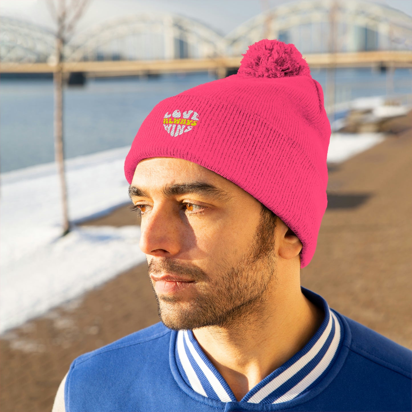 LAW Pom Pom Beanie