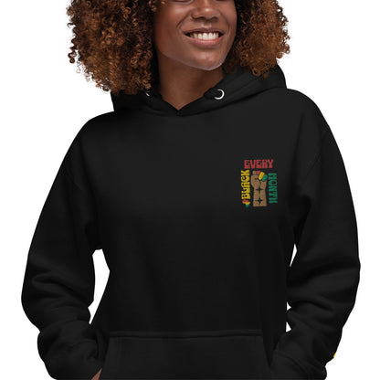 Black History Month Unisex Embroidered Hoodie